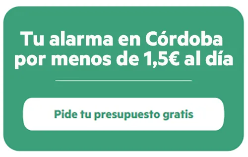 Tu alarma en Córdoba por menos de 1,5 al día